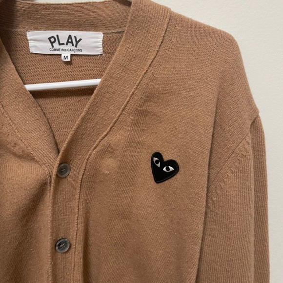 comme des garçons medium button down sweater🤎 - Picture 1 of 4